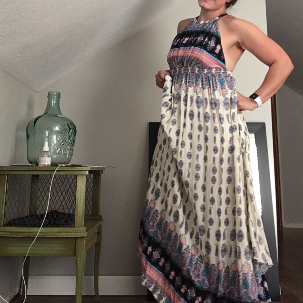 Lulu’s Patterned Maxi Dress